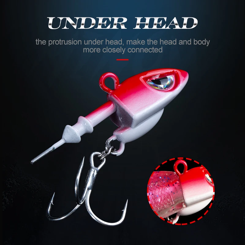 Рыболовная приманка hunthouse Черный Гольян свинцовая джиг головка мягкая