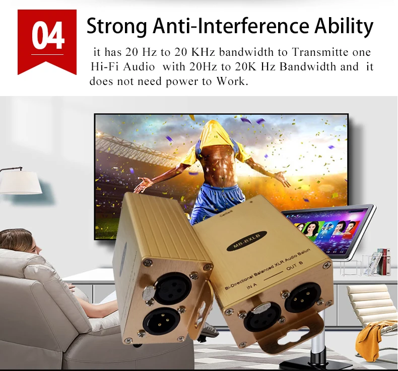 Pro аудио к RJ45 адаптеру равновесные наушники по Cat5/6 конвертер XLR аудиоудлинитель(одна пара