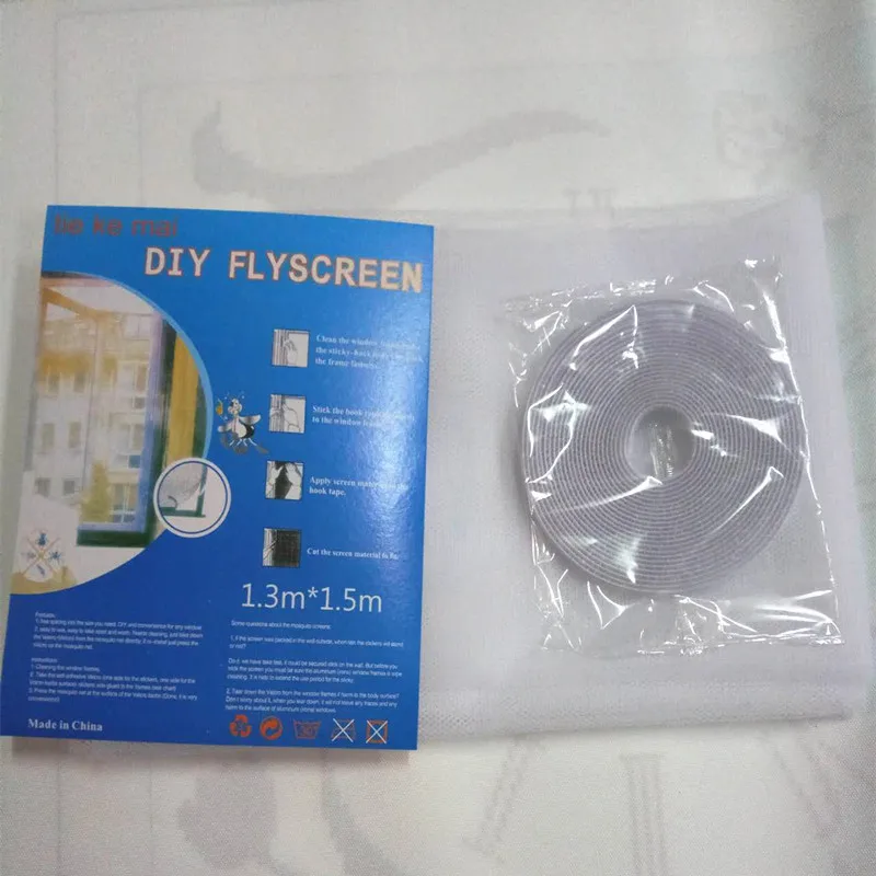1 шт. DIY Крытая сетка на окно насекомых муха для экрана, двери, окна сетка экран москитные шторы защита для ребенка лето необходимо - Цвет: White