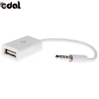 3,5 с разъемом подачи внешнего сигнала AUX Lightning To USB 2,0 конвертер USB AUS кабель Шнур для автомобиля MP3 Динамик U диск USB флэш-накопитель аксессуары