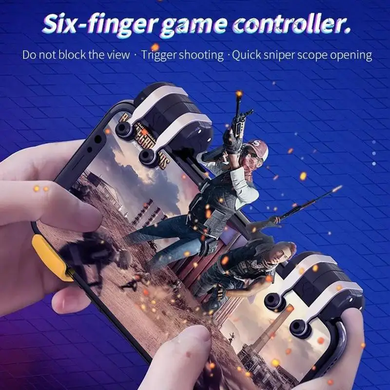 Mobile Controller Smart Phone Gaming Trigger for PUBG Gamepad Shooter Handle Joystick Fire Button iPhone Android Game Pad | Электроника