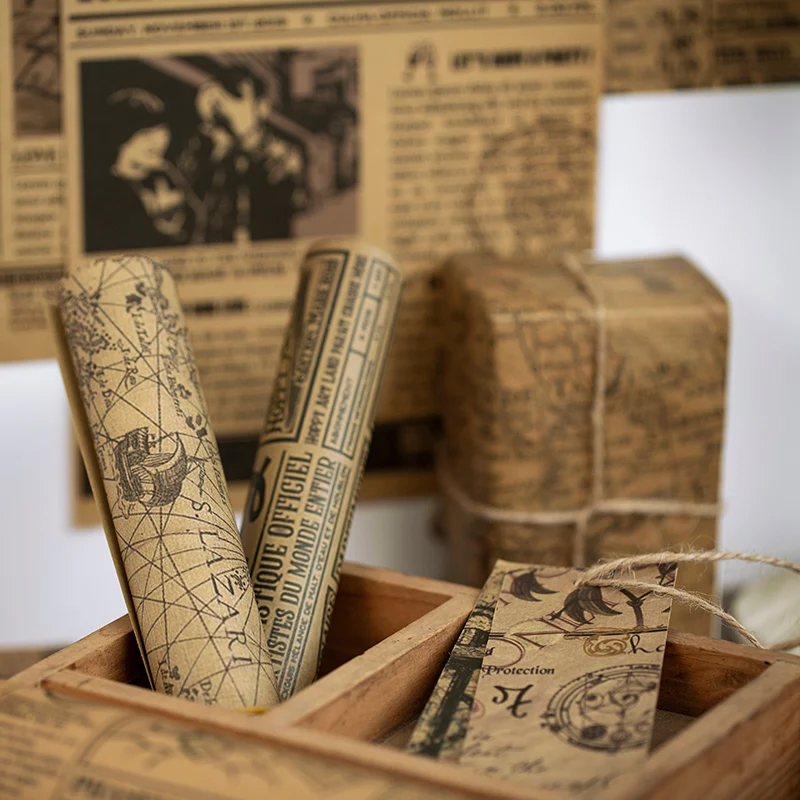 10 листов винтажных заметок с растениями Старая карта липкий блокнот для дневник