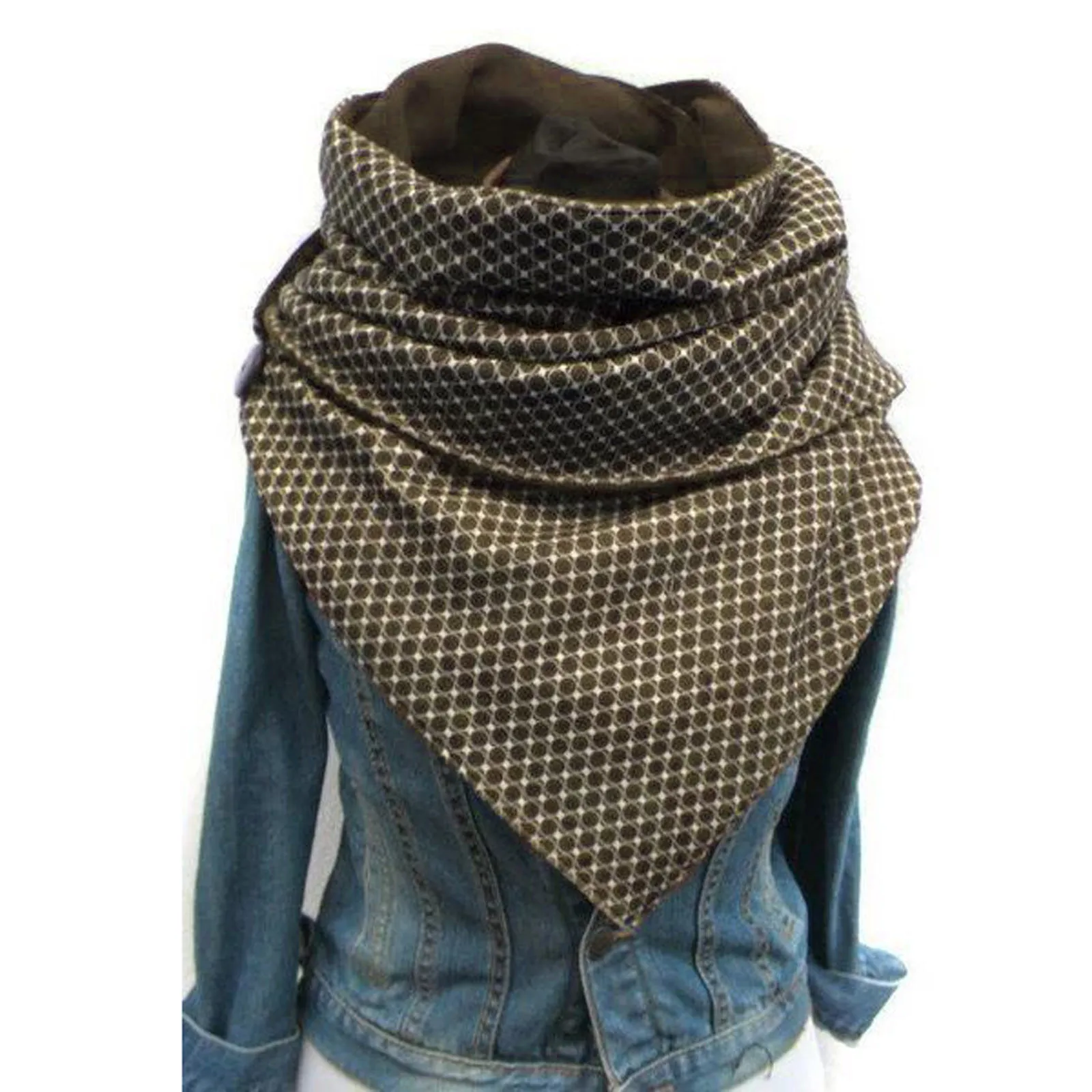 

Women Winter warm scarf Print Button Soft Wrap Casual Warm Scarves Shawls Luxury Brand Ladies Designer Bufanda Mujer hot