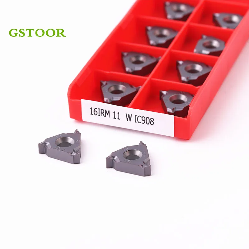 Токарный инструмент IC908 10 шт. 16ER 16IR M 11 Вт 12 14 19 режущий резьба с ЧПУ вставки из