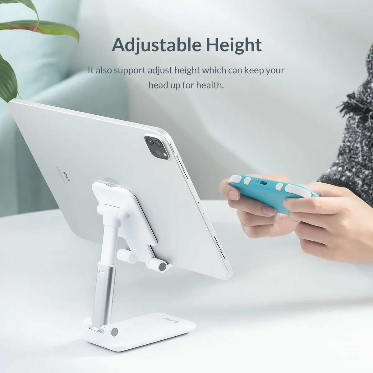 orico phone holder adjustable bracket foldable desk tablet stand ipad holder for xiaomi 11 iphone ipad mobile phone accessories free global shipping