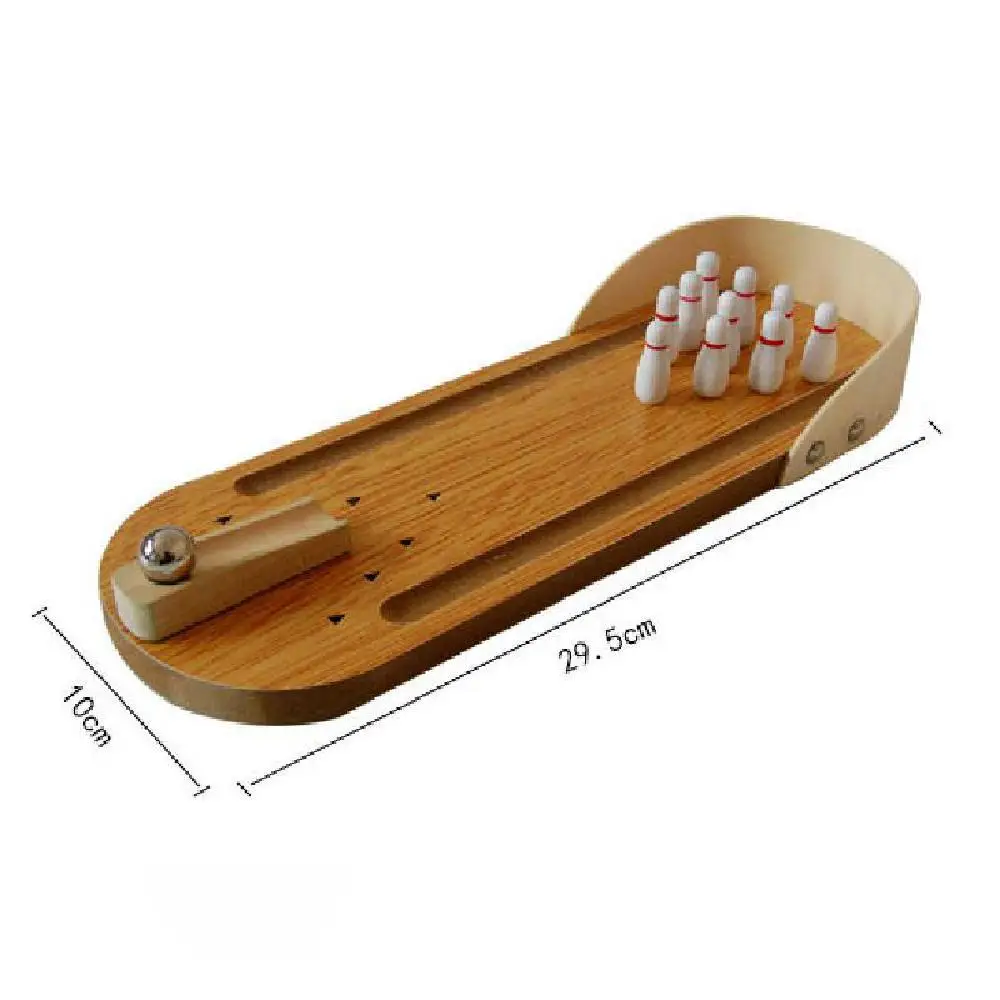 Деревянный Мини-стол для боулинга интерактивные настольные игры родителей и