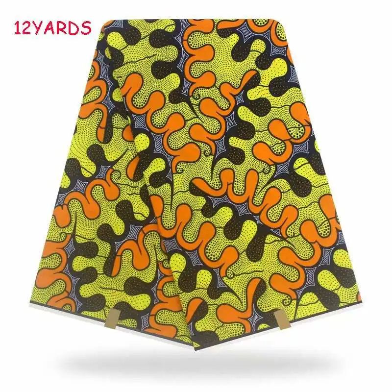 as picture Горячая распродажа! Kente восковая ткань настоящий мягкий воск хлопок африканская восковая печать ткани 12 ярдов голландский воск стиль для шитья - Цвет: as picture