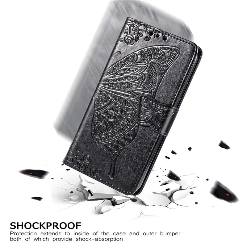 

Shoulder Lanyard Butterfly Flip Wallet Case For Samsung A71 A51 A41 A31 A11 A21 A21S A52 A72 A12 Note 10 Plus 8 9 Phone Cover