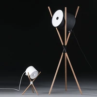shift floor lamp nordic walnut solid wood stand lamp triangle lying drum standing bedroom living room home reading floor lamp