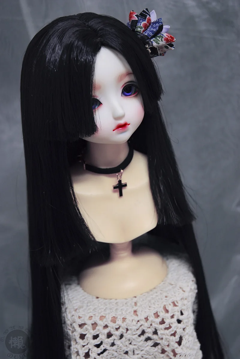 Новый стиль 1/3 1/4 1/6 1/8 Bjd кукла парик высокого Температура провода длинный прямой
