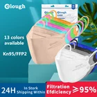 Elough FFP2 Mascarillas fpp2 Маска 4 слоя многоразовая KN95 маска для лица Утвержденная FPP2 Защитная ffp2mask CE печатная