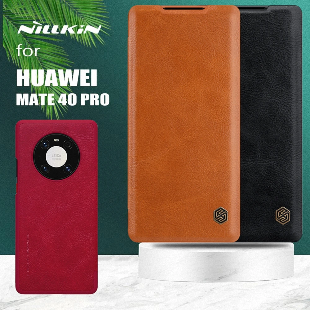 100% натуральный кожаный чехол NILLKIN для Huawei Mate 40 P40 Honor 30 Pro роскошный винтажный