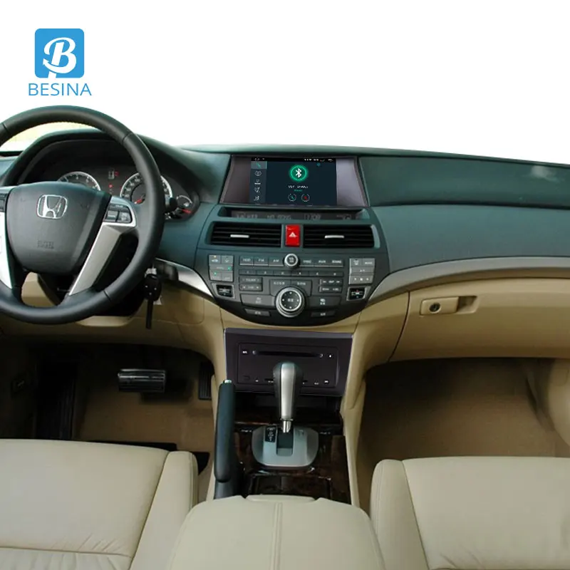 Besina Android 10 автомобильный dvd-плеер для HONDA Accord 08 2008-2018 Мультимедиа GPS Навигация