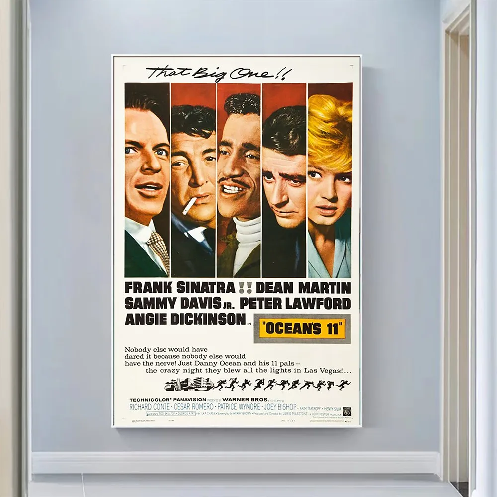 

CP1762 Ocean's Eleven Classic Hot Movie Print Silk Fabric Poster Indoor Wall Art Decor Gift