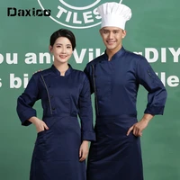 womanman restuarant chef jacket hotel food service cooking clothing bakery breathable double breasted waiter uniform apron