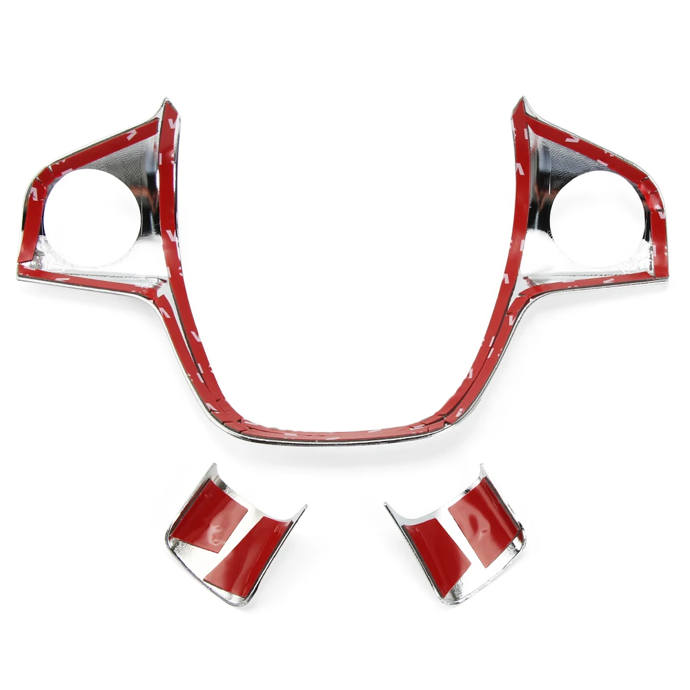 Чехол на руль из хромированного АБС пластика отделка блестками наклейка для Ford