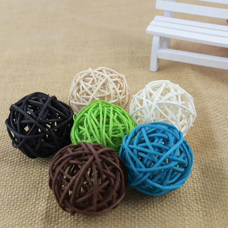 10 шт./лот 5 см Ротанговые шары для детского праздника украшения дня рождения
