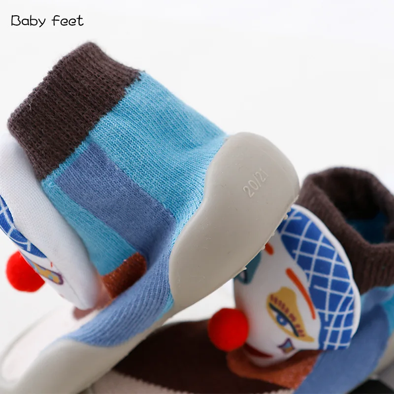 

Baby Girl Kids Soft Rubber Sole Baby Shoe Knit Booties Anti-slip Baby Shoes First Shoes Baby Walkers Toddler First Walker Shoes