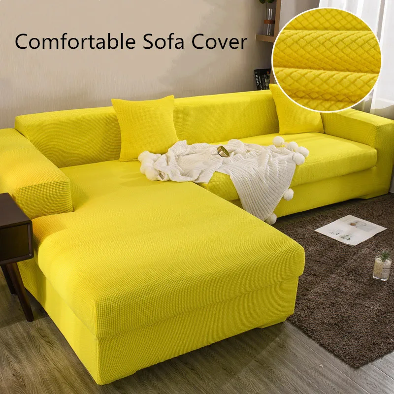 

Однотонный эластичный чехол для дивана в стиле ретро, комбинированный полноразмерный чехол для дивана в гостиную, для одного/двух/трех/четы...