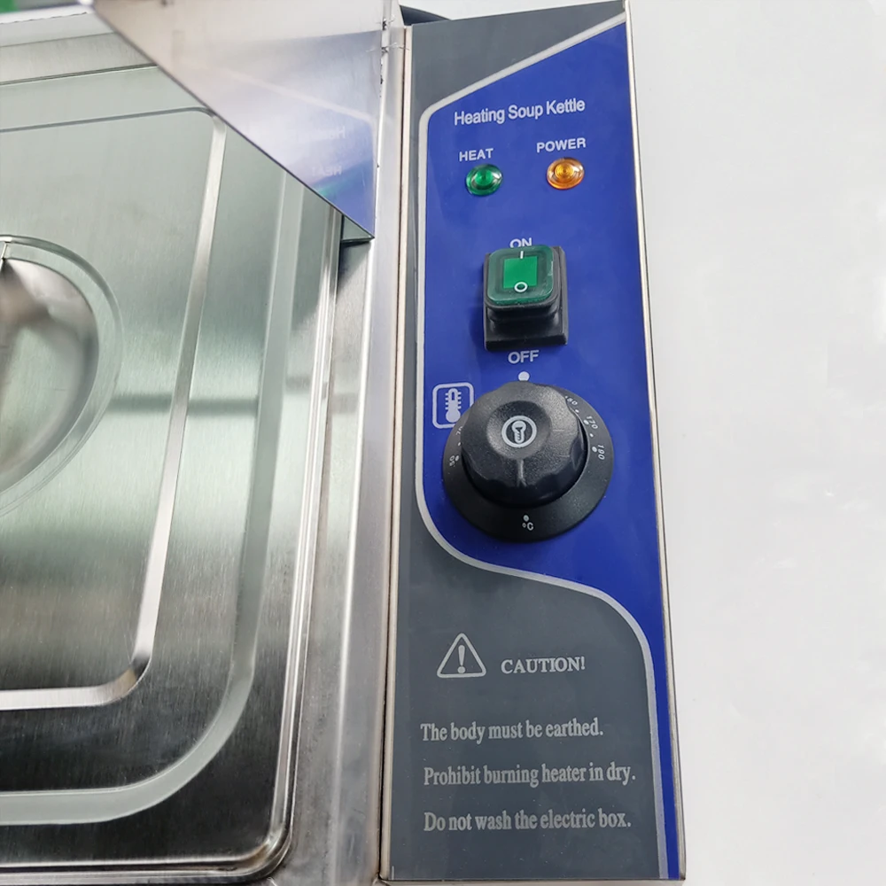 Электрический горячий суп Bain Marie для коммерческого использования контейнер
