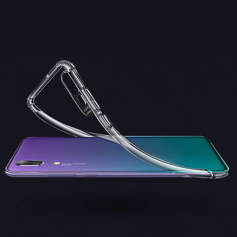 Супер Противоударный Мягкий силиконовый прозрачный чехол для Huawei P20 P30 Honor 10 Lite Mate
