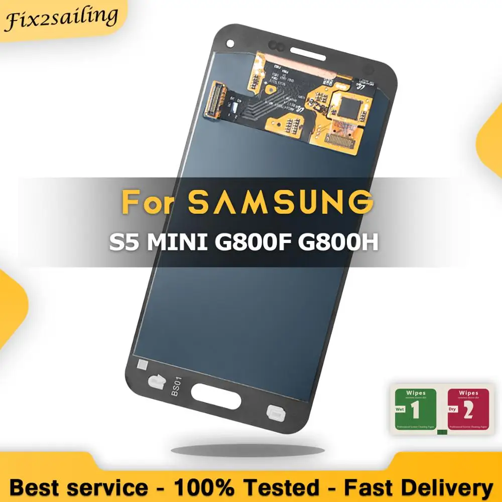 Новый ЖК дисплей для Samsung Galaxy s5 mini с дигитайзером samsung g800 LCD G800F G800H экран Amoled в