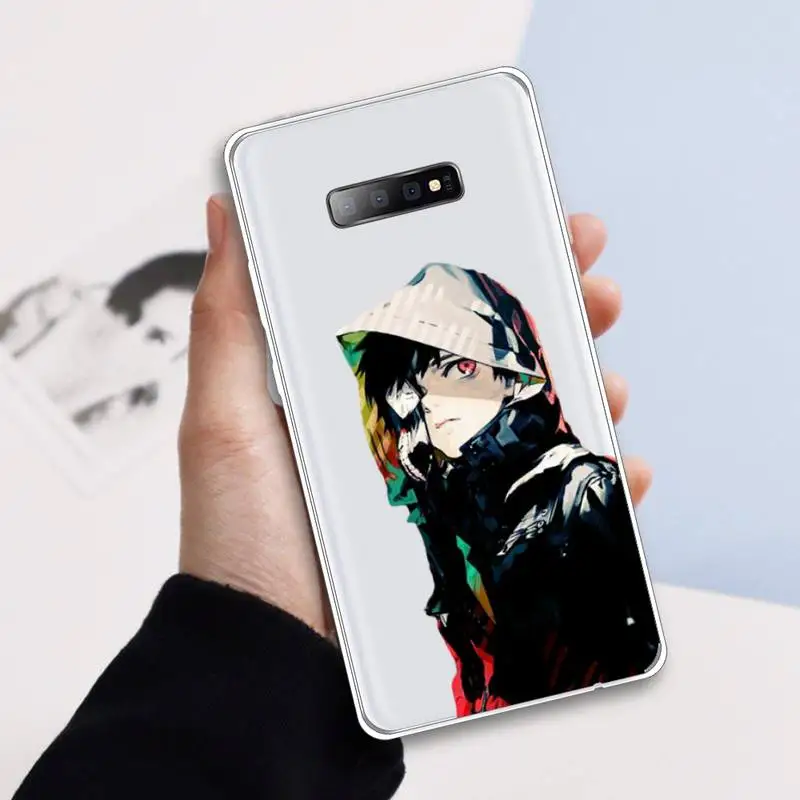 

Cartoon Anime Tokyo Ghoul Kaneki Ken Phone Case Transparent For Samsung Galaxy A71 A21s S8 S9 S10 plus note 20 ultra