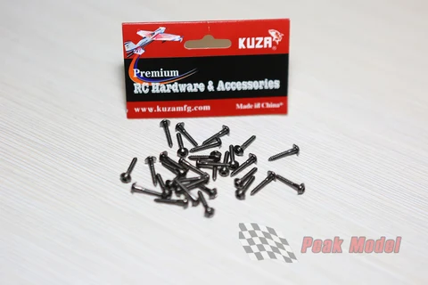 Оригинальные сервовинты KUZA 2,3 мм x 15 мм внутренние шестигранные винты с шайбой Самонарезающий сервовинт для FUTABA JR HITEC MKS сервопривод