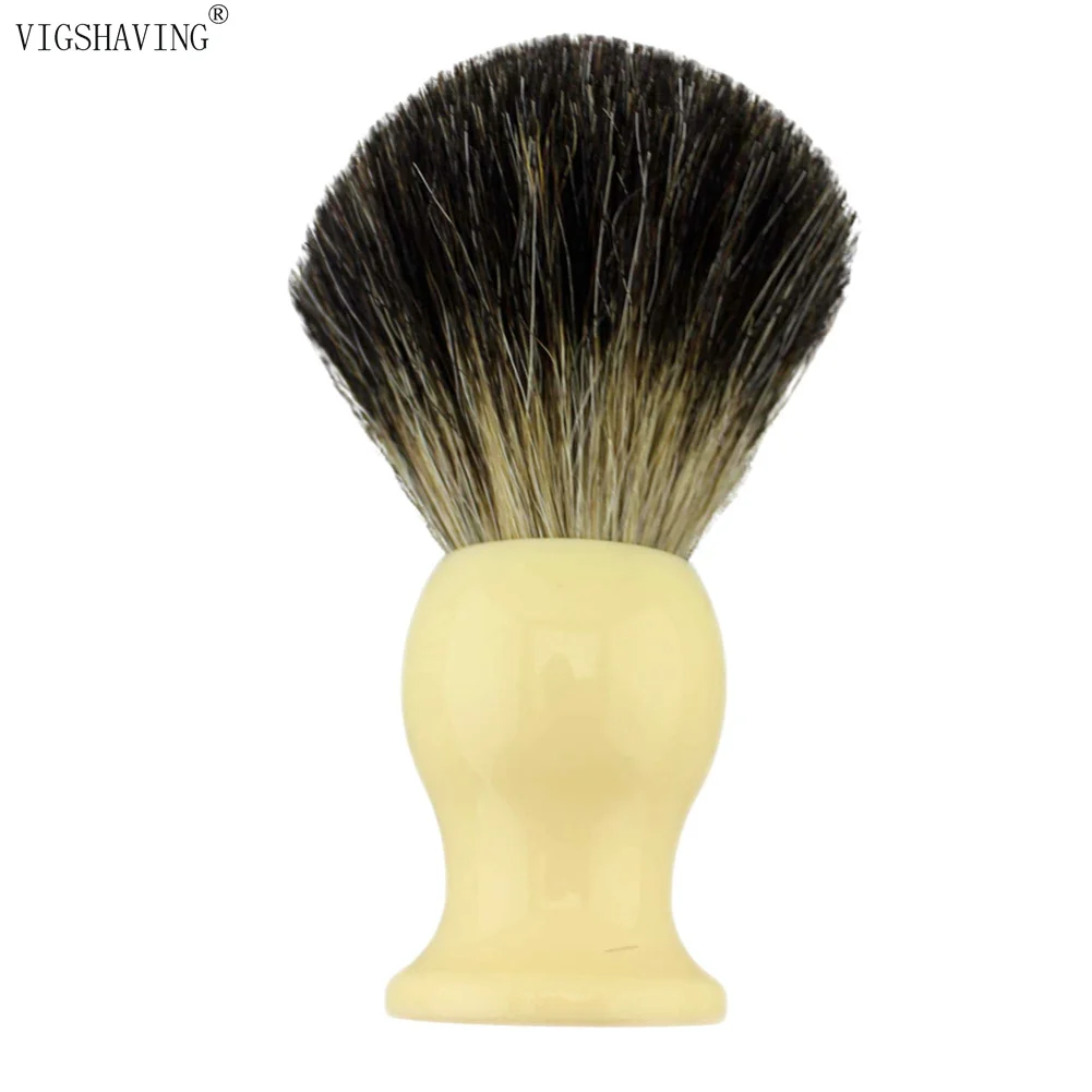 VIGSHAVING Resin Handle Pure Badger Hair Men Shaving Brush | Красота и здоровье