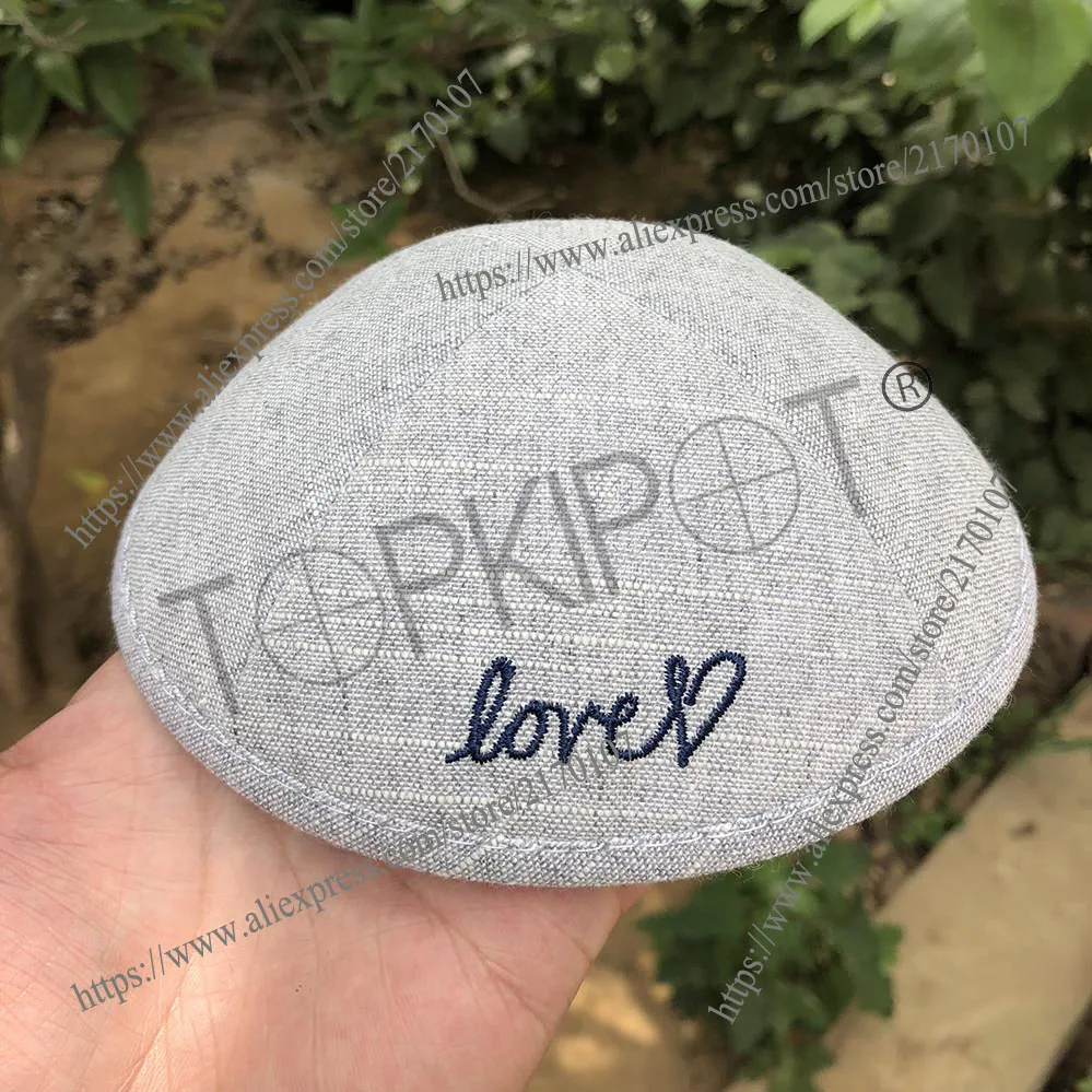 Светильник серые тяжелые льняные кипы kippot kipot для свадьбы|Мусульманская одежда| |