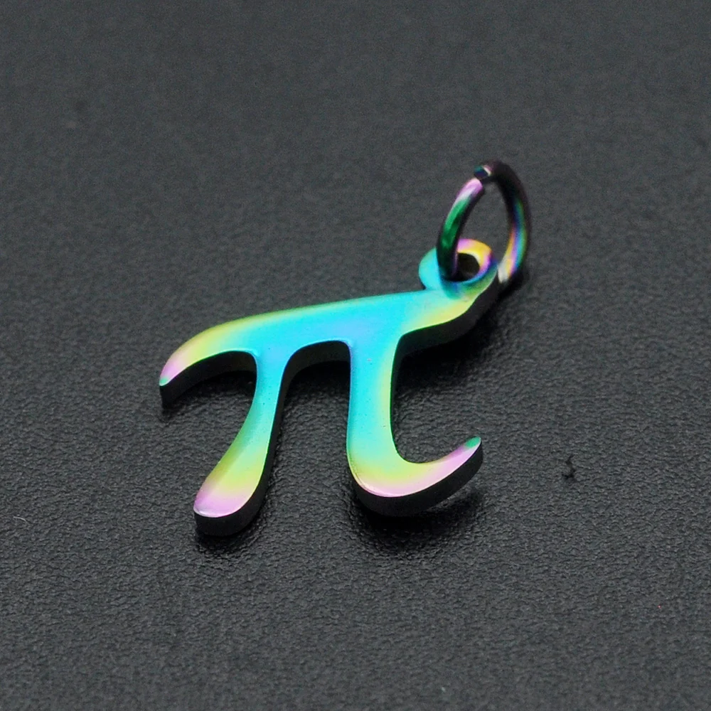 5 шт./лот 100% Подвеска из нержавеющей стали Rainbow PI DIY оптовая продажа ювелирных
