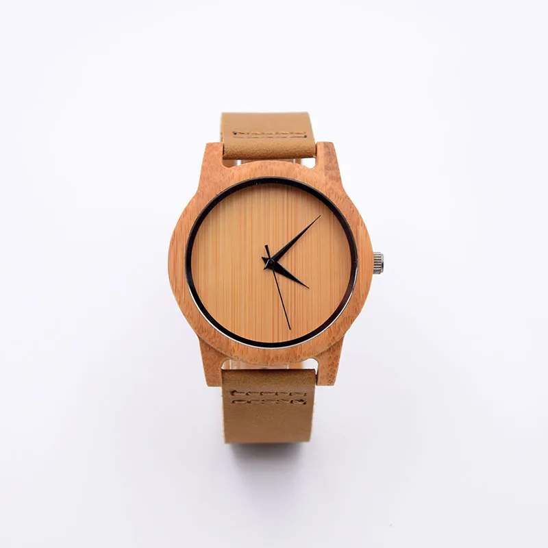 

Fashion New Mens Watches Top Brand Luxury Women Watch Bamboo Wooden Wristwatches Genuine Leather Strap relogio masculino