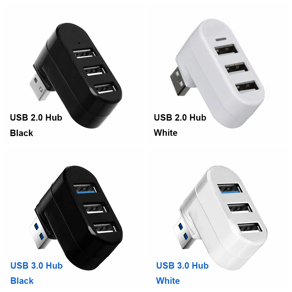 Мини-концентратор с 3 USB 0 портами 1 шт. высокоскоростной разветвитель для передачи