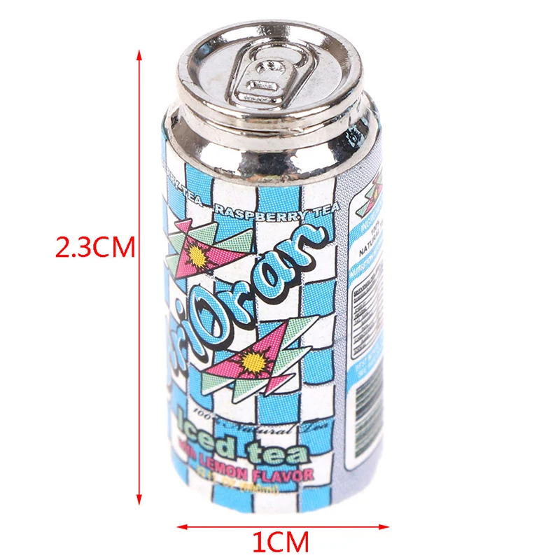 

6PCS Mini Metal Can Juice Beverage Model Dollhouse Miniature Supermarket Food For Dollhouse Decalsnew