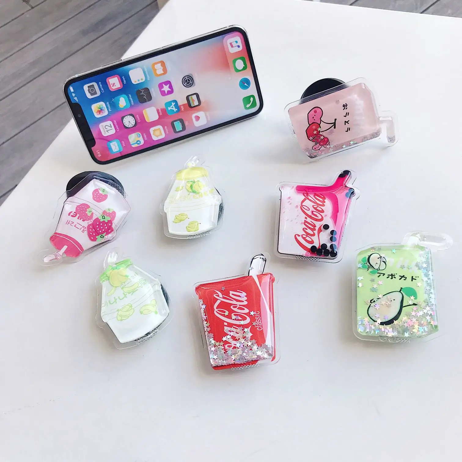 Раскладная подставка с рисунком из мультфильма «зыбучие пески» для мобильного телефона, держатель для iPhone X, 7, 8, 6, для samsung, huawei, Xiaomi, чехол для телефона, держатель Kichstand