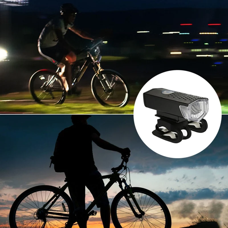 

Bike Bicycle Light USB LED Rechargeable Set Mountain Cycling Front Back Headlight Lamp Flashlight
