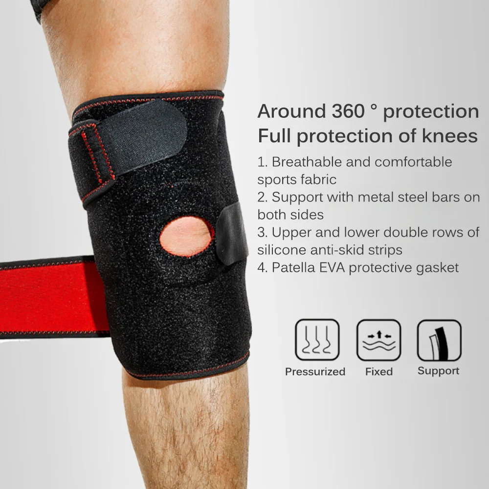 

Sport Kneepad Fitness Running Cycling Knee Support Non Slip KneePad Elastic Brace Belt Basketball Volleyball Protector Equipment
