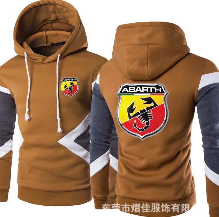 

2020 New pattern men's jacket car logo for Abarth coat casual sweatshirt fashion clothe