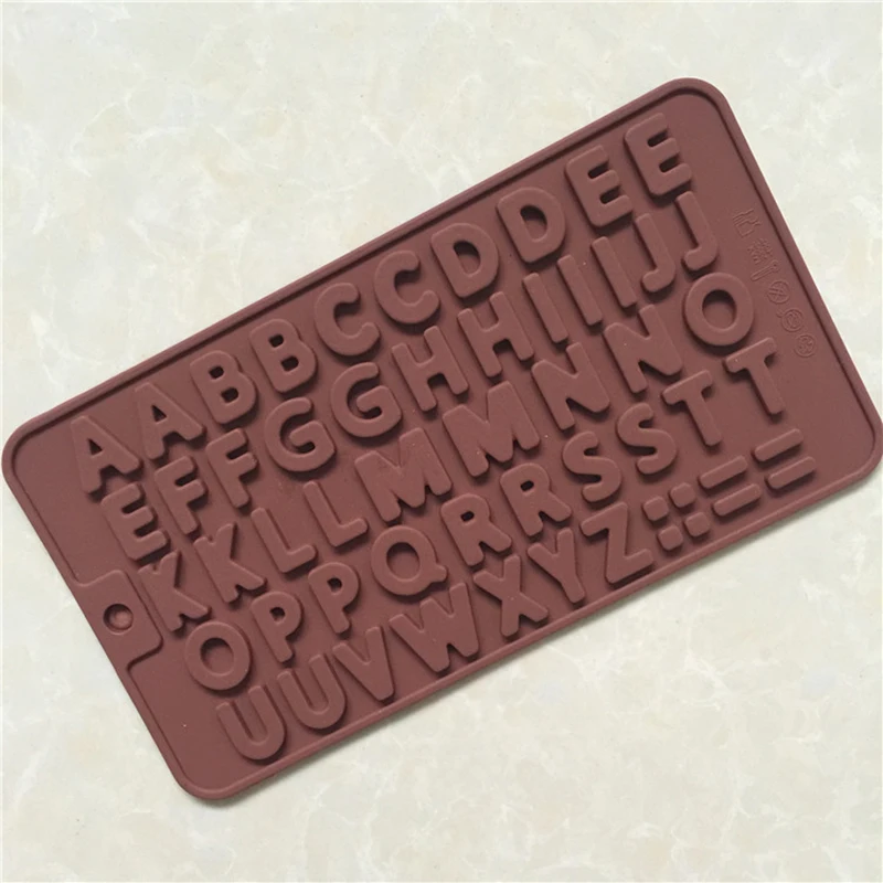 Kitchen DIY Chocolate Cake Mold 26 English Alphabet Silicone Baking Tool Ice Tray Cube Tools |
