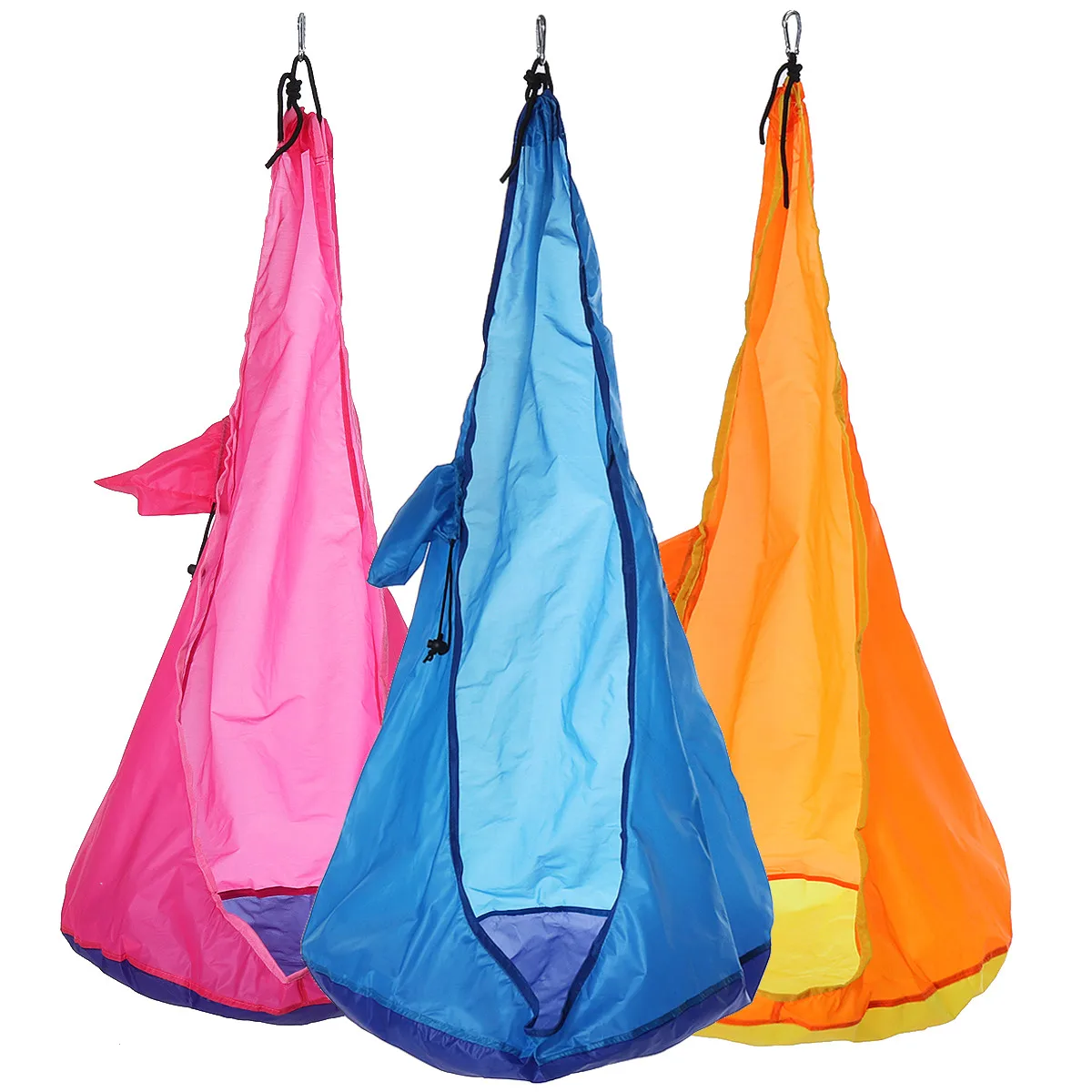 

Portable Swing Home Child Hammock Chair Kids Swing Pods Single Person Outdoor Indoor All Season Hanging Seat 60Kg 2020 New