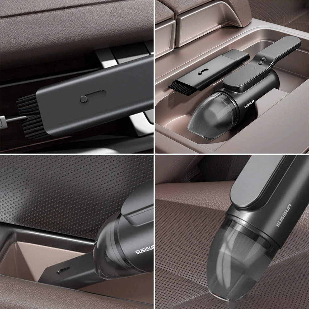 Ручной беспроводной автомобильный пылесос портативный мини-пылесос с УФ-лампой