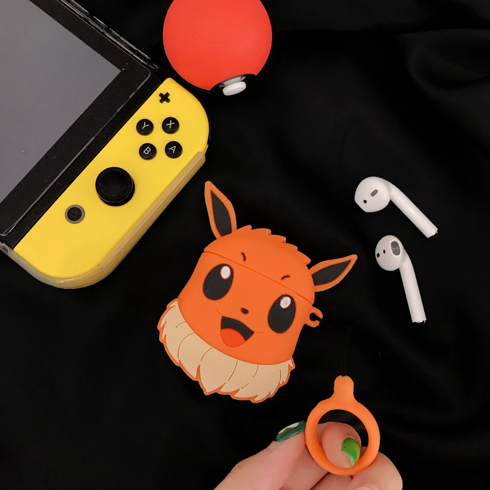 Милый чехол для наушников с мультяшными монстрами феи и Bluetooth силиконовый