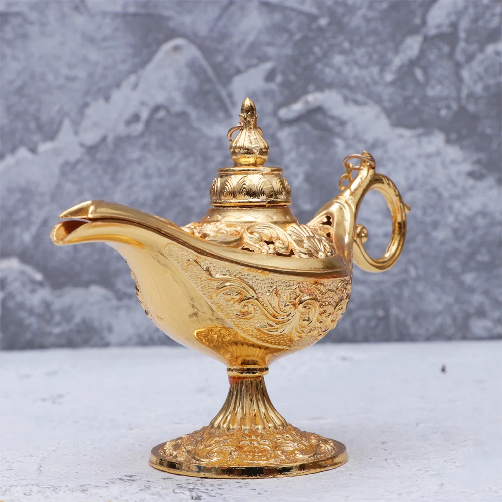 Лампа Aladdin курильница металлическая поделка антикварная подставка для желаний