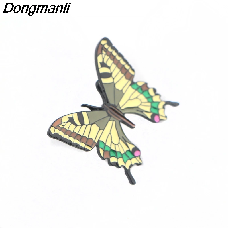 P4188 Dongmanli бабочка металлические эмалированные булавки и броши для женщин модные нагрудные булавки рюкзак сумки значок подарки