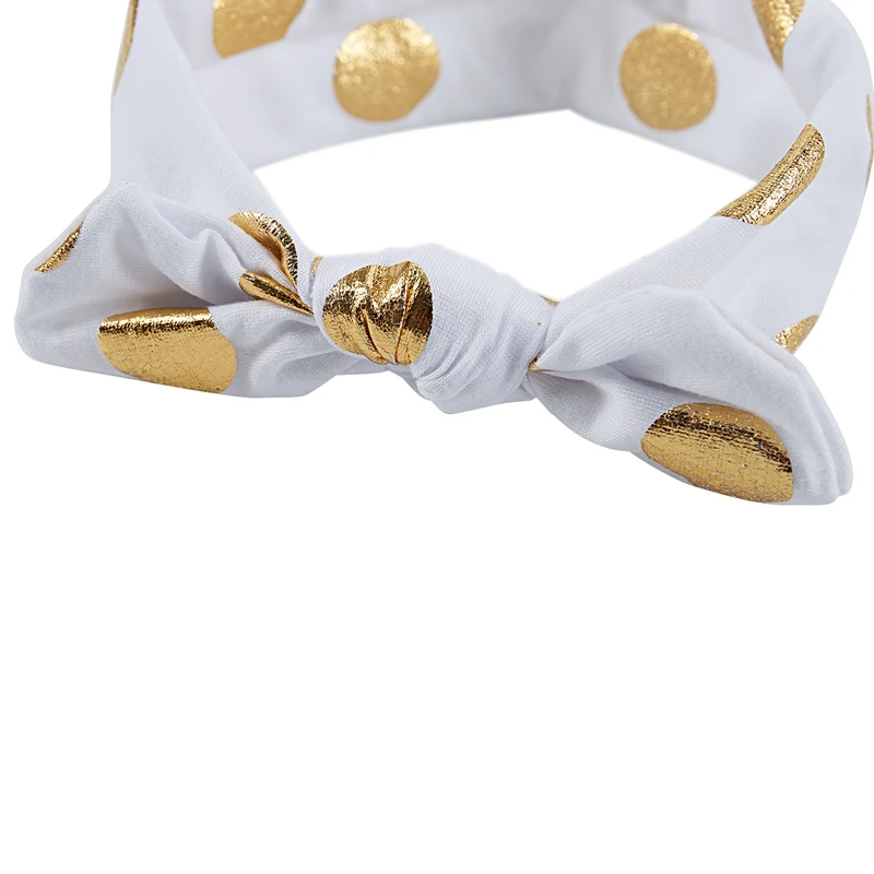 Эластичные повязки на голову для детей с бантами волос (бант белый) | Детская