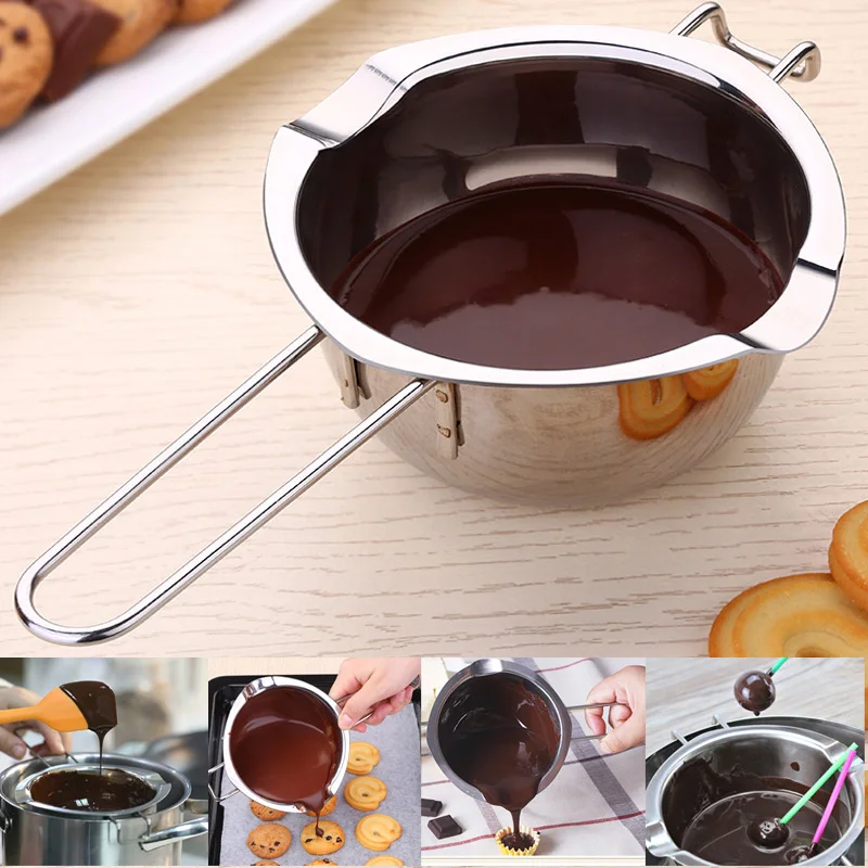 

Stainless Steel Chocolate Cheese Melting Pot Pan Bowl DIY Accessories Tool HK3