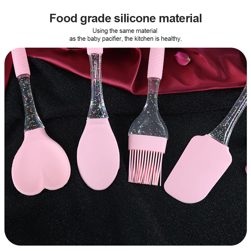 Набор для приготовления пищи милый мультяшный рыбий хвост розовая силиконовая