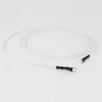 hi end preffair ofc silver plated jumper cable speaker jumper wire with silver plated y spade plug hifi bridge cable