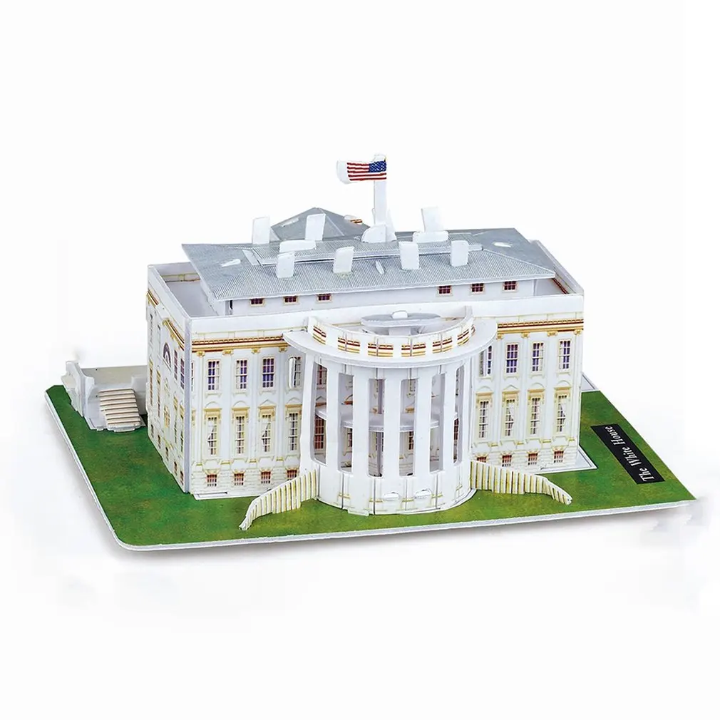 

Мини Волшебная мировая архитектура Эйфелева башня Статуя Свободы карточка бумажная 3D головоломка строительные модели обучающие игрушки д...