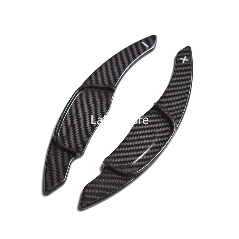 

2Pcs Reliable Genuine Carbon Fiber Interior Car Steering Wheel Shift Paddle Shifter for VOLKSWAGEN VW Golf 7 2015-2018 Black
